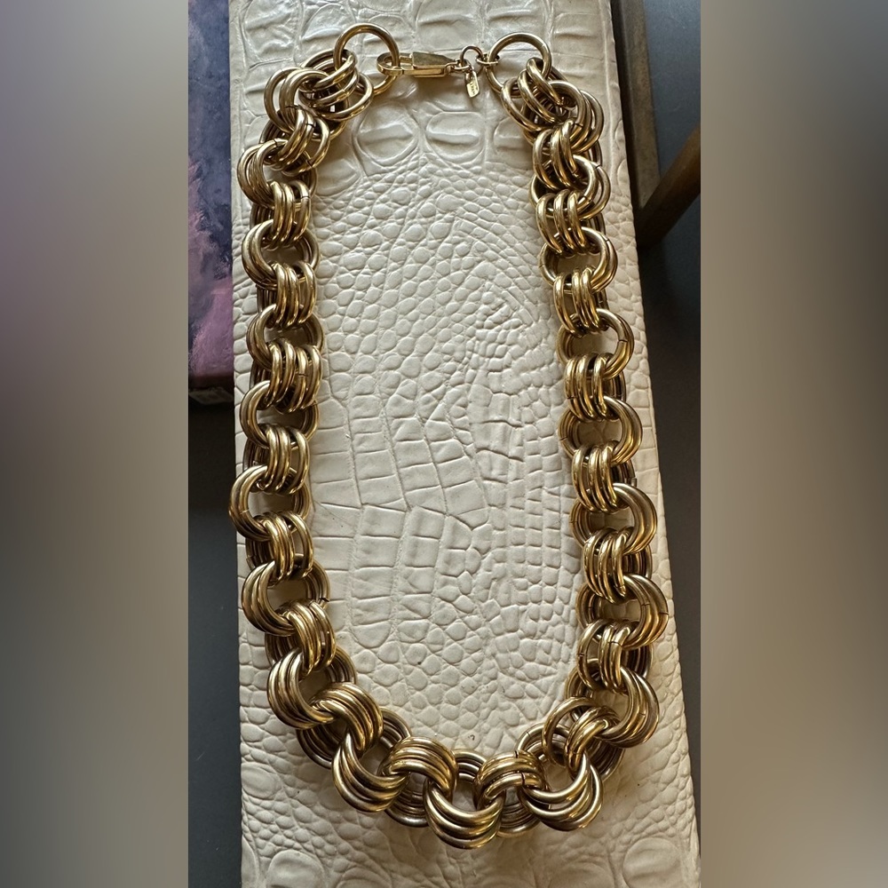 Monet heavy chain link necklace